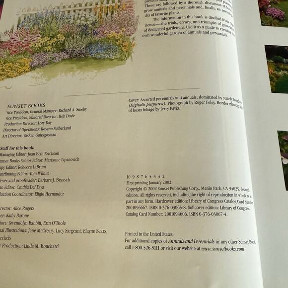 Sunset Annuals and Perennials | 2002 | Vintage Gardening Book - Picture 2 of 10